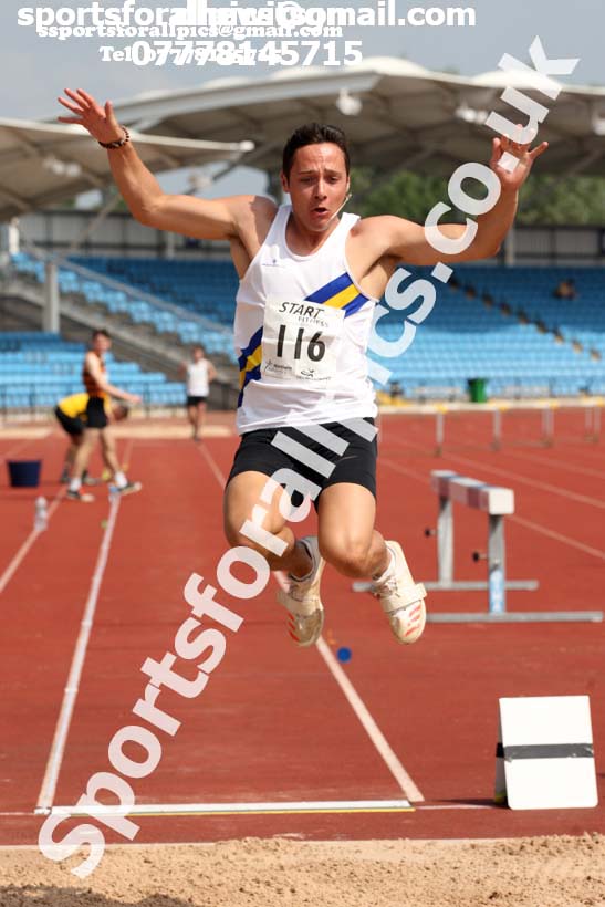 Senior mens long jump, Northern Senior and Under-20s Champs., Sports City, Manchester. Photo: David T. Hewitson/Sports for All Pics